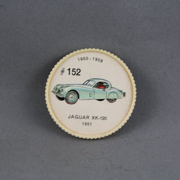 Jello Car Coins - #152 of 200 - The Jaguar XK-120 (1951) - Picture 3 of 3